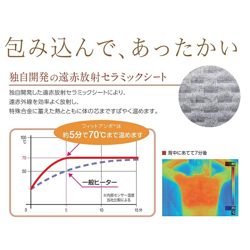 楽天市場】フィットアンポFA-1 タイマーなし 丸央産業 遠赤放射
