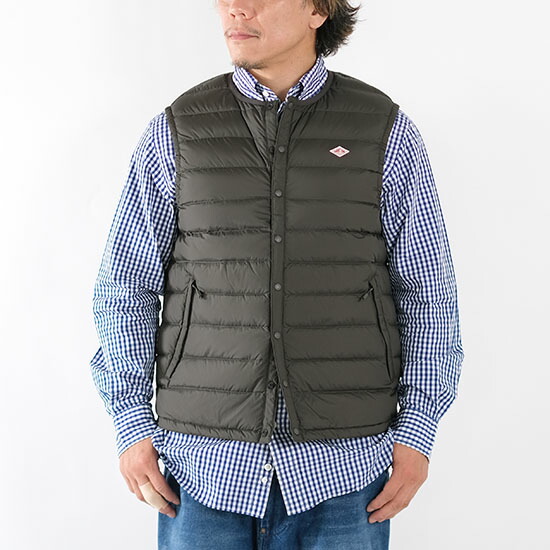 楽天市場】ダントン DANTON メンズ クルーネック インナーダウン