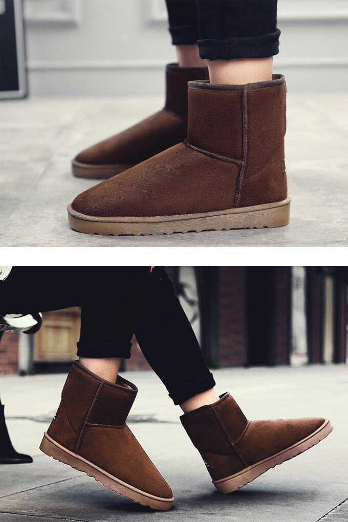 楽天市場】メンズ ムートンブーツ ショートブーツ モカシン 屈曲ソール