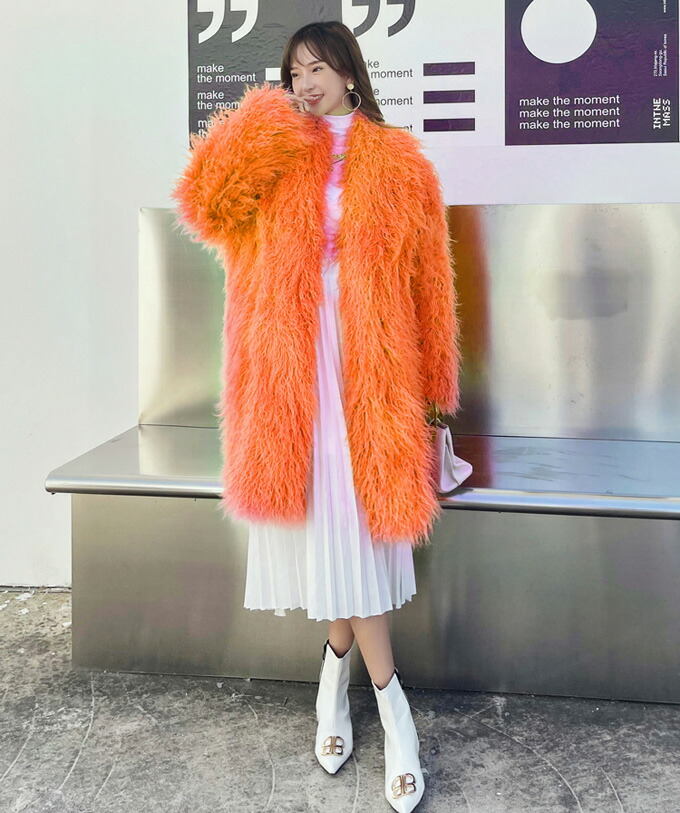 楽天市場】ファーコート フェイクファーコート ロングコート