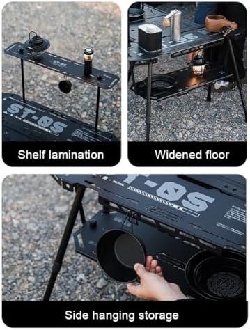 楽天市場】キャンプ テーブル ソロテーブル アウトドアラック IGT