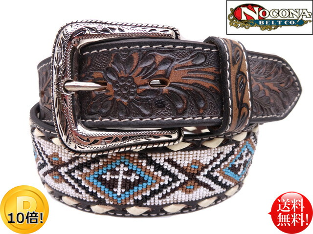 楽天市場】◇NOCONA(ノコナ)◇ USA ビーズ ベルト サウスウエスト