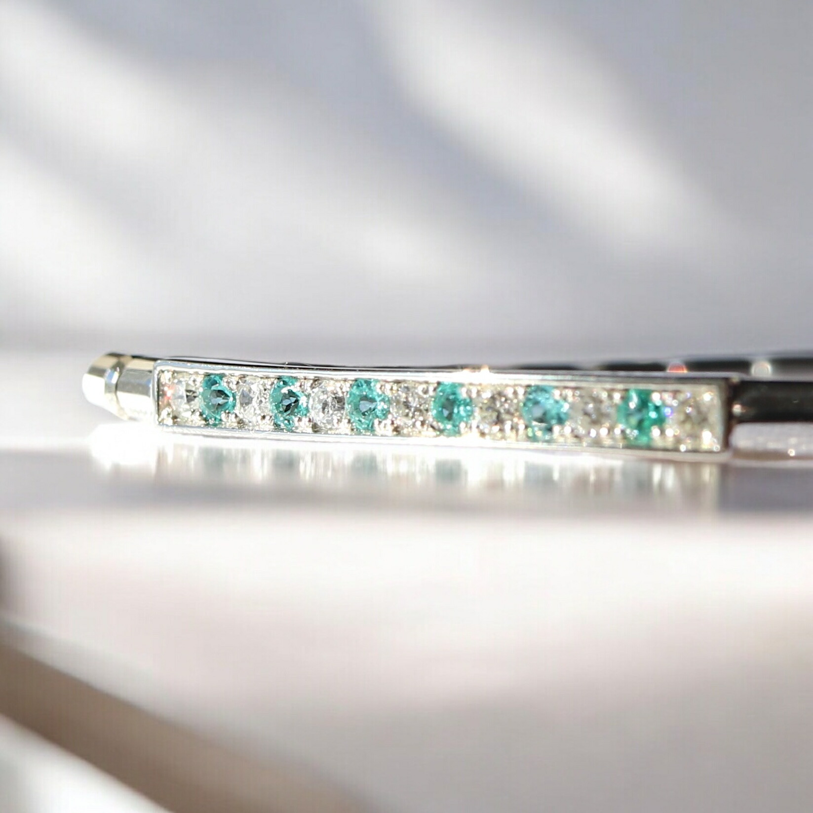 楽天市場】【新品ブレスレット】Pt950 パライバトルマリン0.09ct