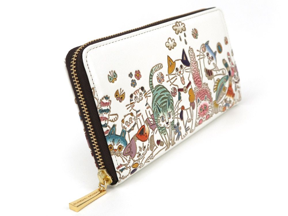 楽天市場】【可愛い皮革伝統工芸 文庫屋「大関」】ネコ集合 ぐるっと