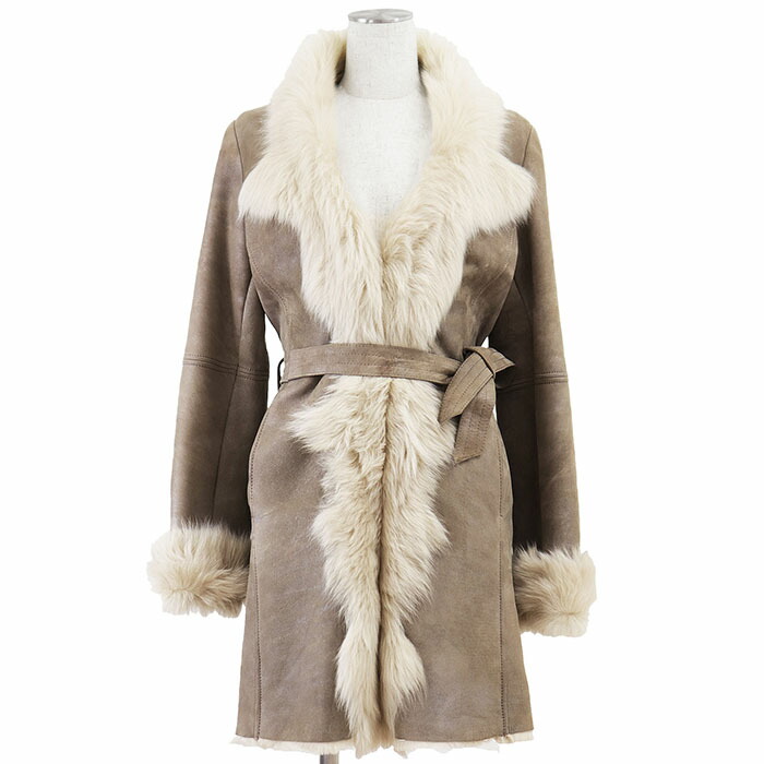 ノースビーチ NORTH BEACH ムートンコート スエード ボア シングル