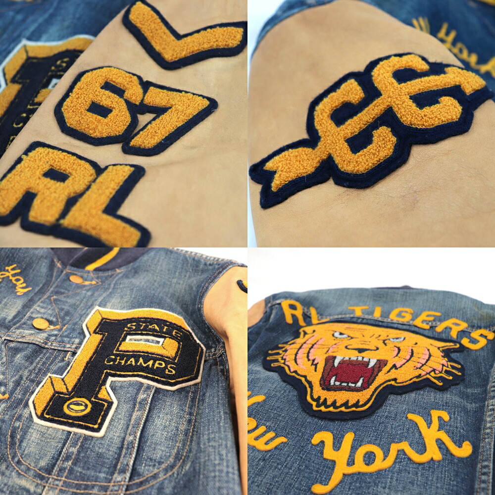 楽天市場】ポロ・ラルフローレン レザー切替 デニムジャケット メンズ