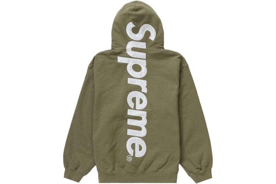 楽天市場】23FW Supreme Satin Applique Hooded Sweatshirt