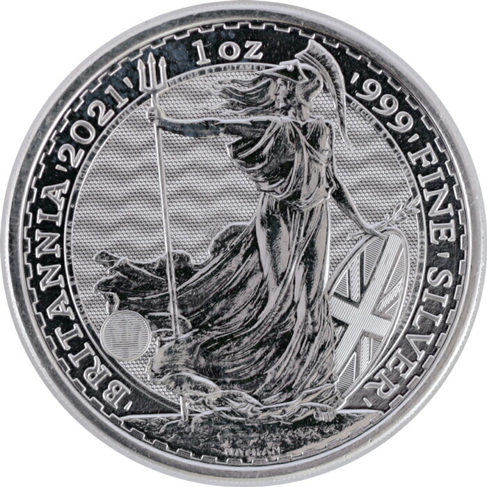 2021ブリタニア銀貨 1オンス 訳あり カプセル付き 2021年ブリタニア