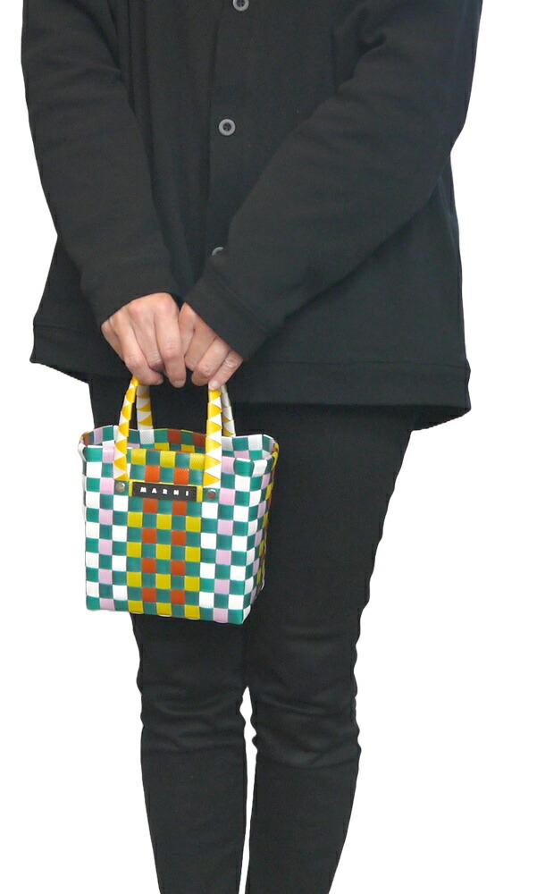 楽天市場】マルニ MARNI かごバッグ バスケット マイクロサイズ