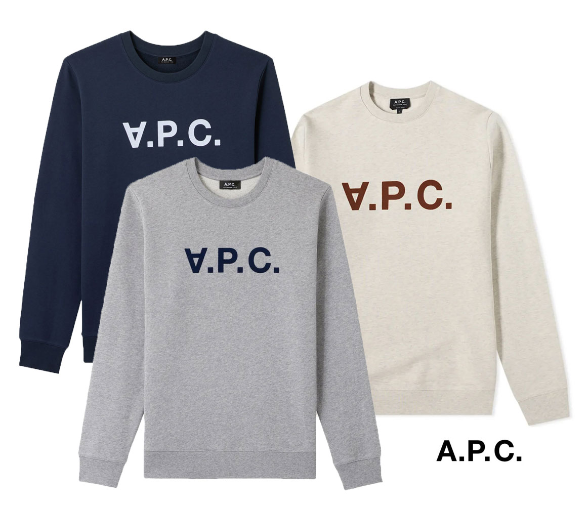 楽天市場】A.P.C. アーペーセー ロゴスウェットトレーナー メンズ