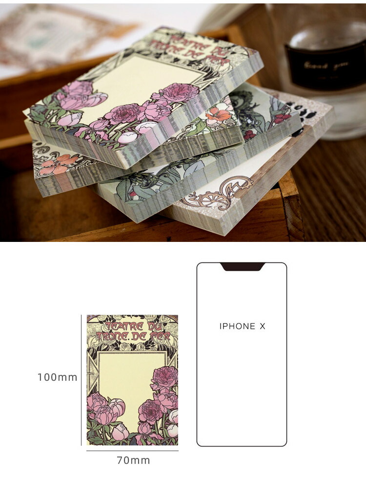 楽天市場】即日出荷 海外 メモ帳 便箋 メモノート おしゃれ◇1パック同