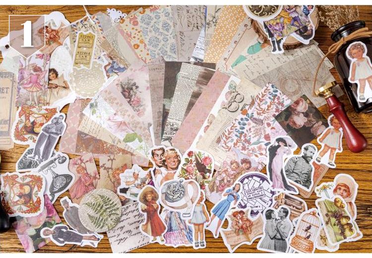 楽天市場】即日出荷 4種類素材 詰め合わせ コラージュ 素材 セット