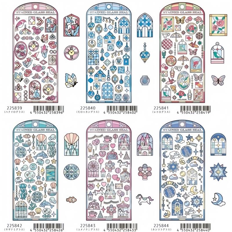 楽天市場】即日出荷 カミオジャパン ステンドグラスシール 花 フラワー