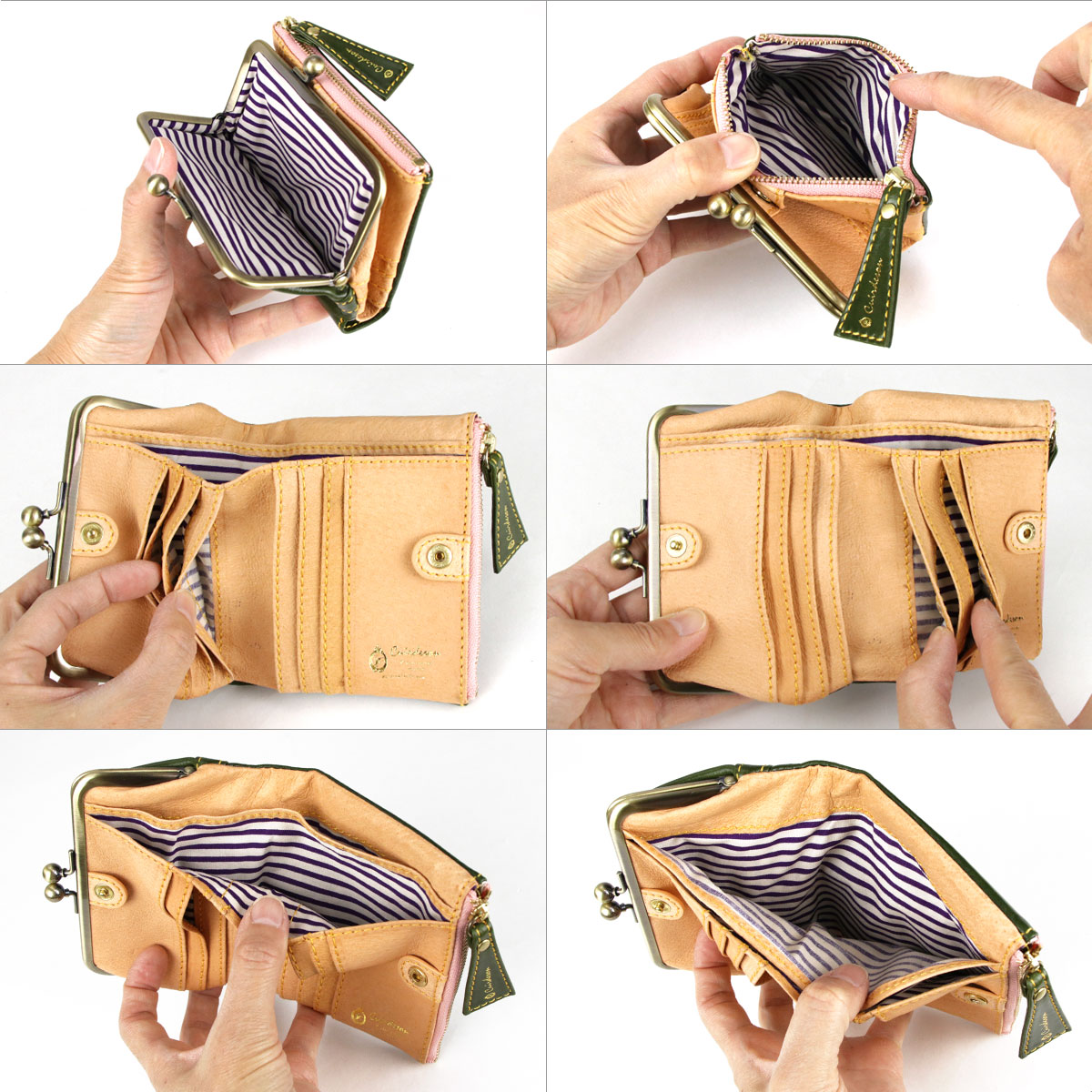 楽天市場】二つ折り財布 がまぐち財布 がま口財布 大容量 星 流れ星 本