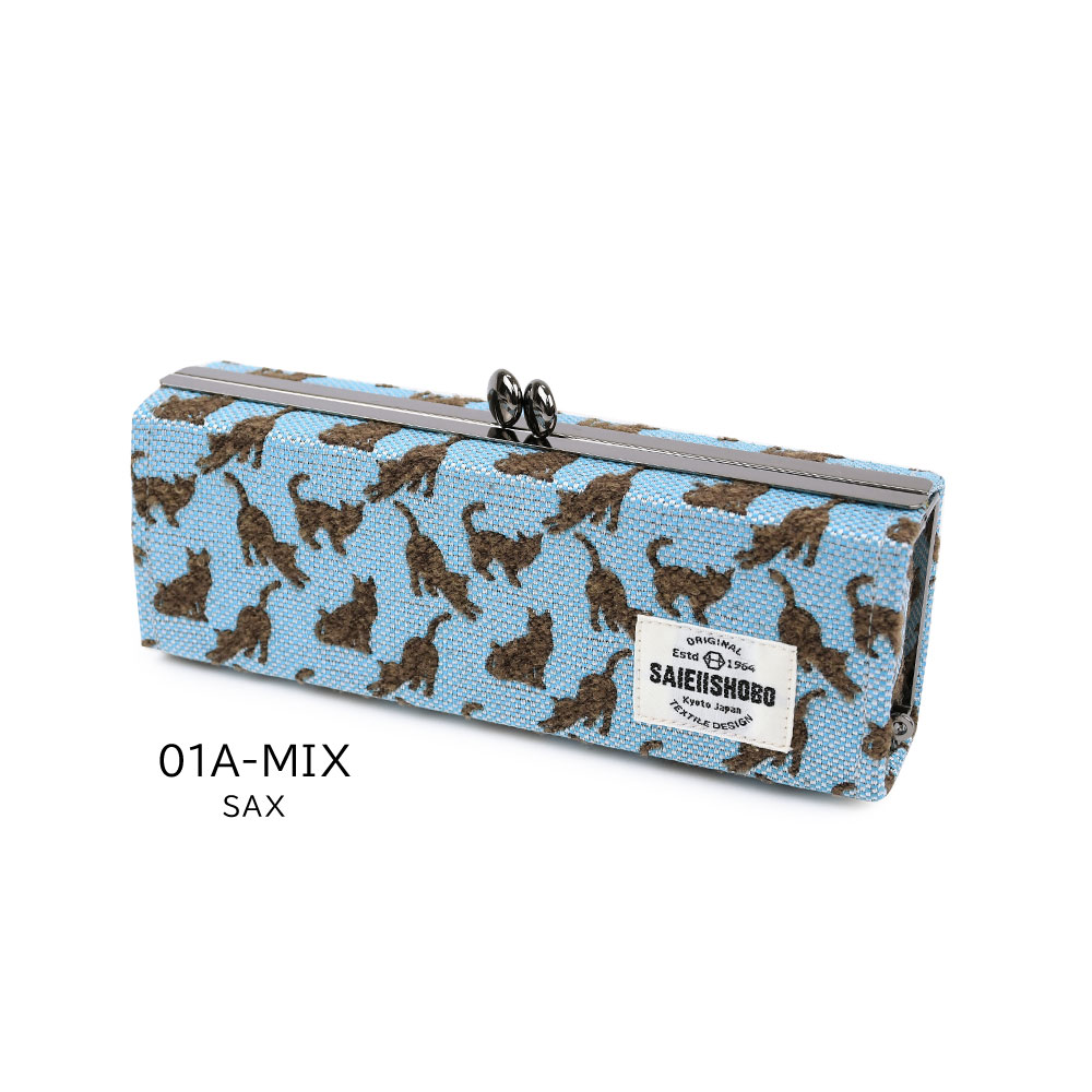 楽天市場】猫のがま口メガネケース ボックス型 眼鏡ケース ハード