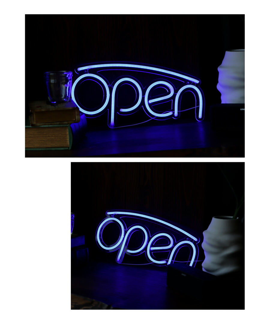 楽天市場】ネオンサイン ネオン看板 ライト 壁掛け 壁飾り USB OPEN