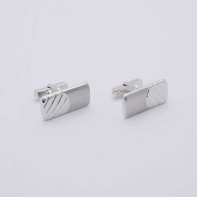楽天市場】カフスボタン メンズ ホワイトゴールド K14WG カフリンク