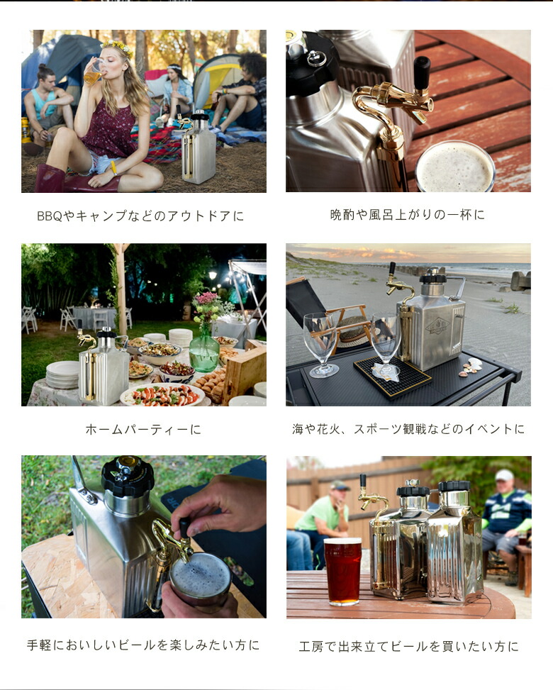 楽天市場】クラフトマスター グロウラー 128オンス 3.6リットル