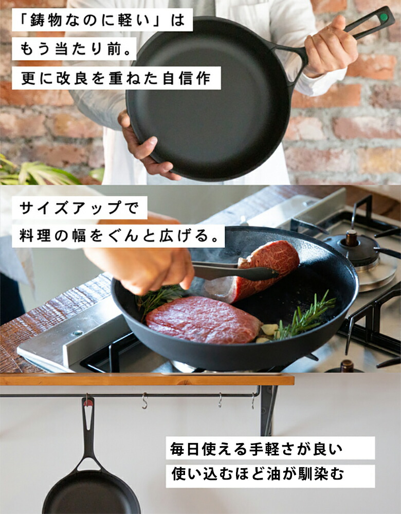 楽天市場】【UNILLOY フライパン 28cm 】ガス IH対応 オール熱源 鋳物