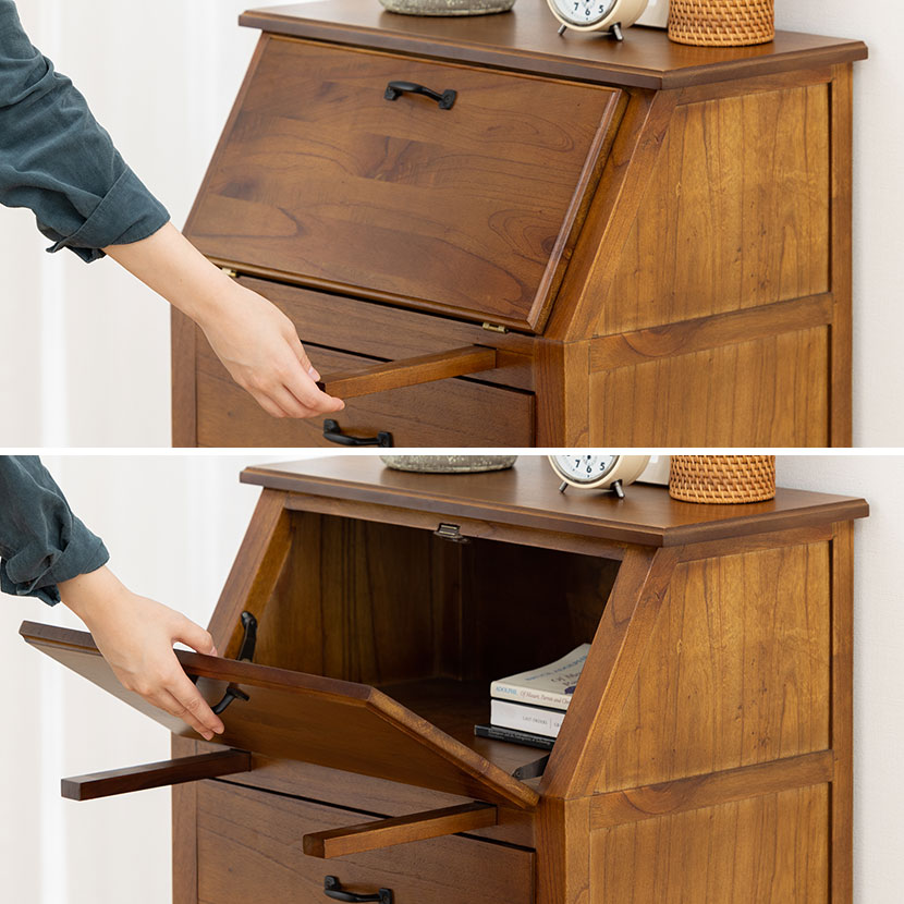 楽天市場】ライティングチェスト ライティングビューロー チェスト