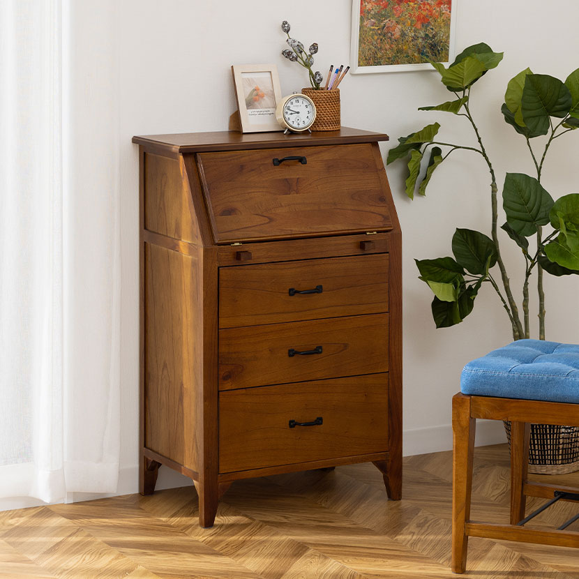 楽天市場】ライティングチェスト ライティングビューロー チェスト