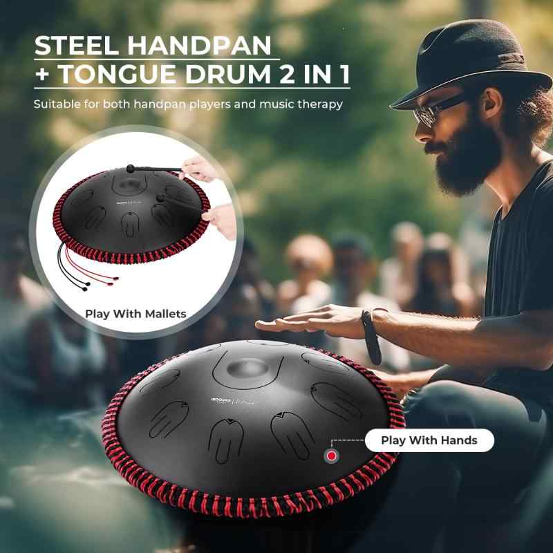 楽天市場】MOOZICA 14インチ スリットドラム タングドラム ハンドパン