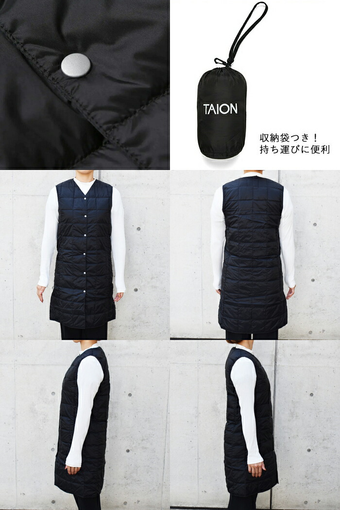 値下げ 美品 ノーリーズ 別注 タイオン ロング ダウン ベスト