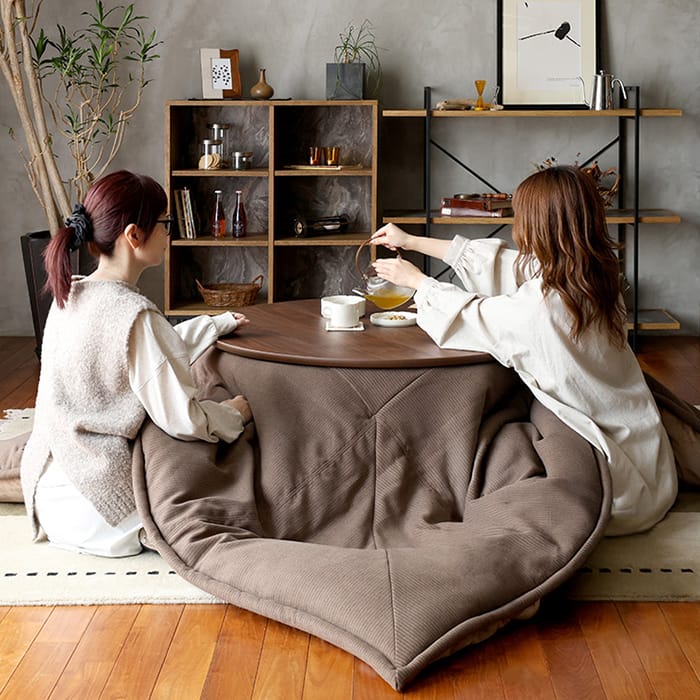 楽天市場】こたつ テーブル 1000 ラウンド 直径100cm 奥行き100cm 高さ