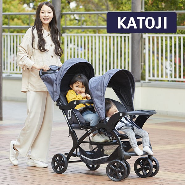 楽天市場】【楽天1位】 二人乗りベビーカー カトージ 二人でゴーDX