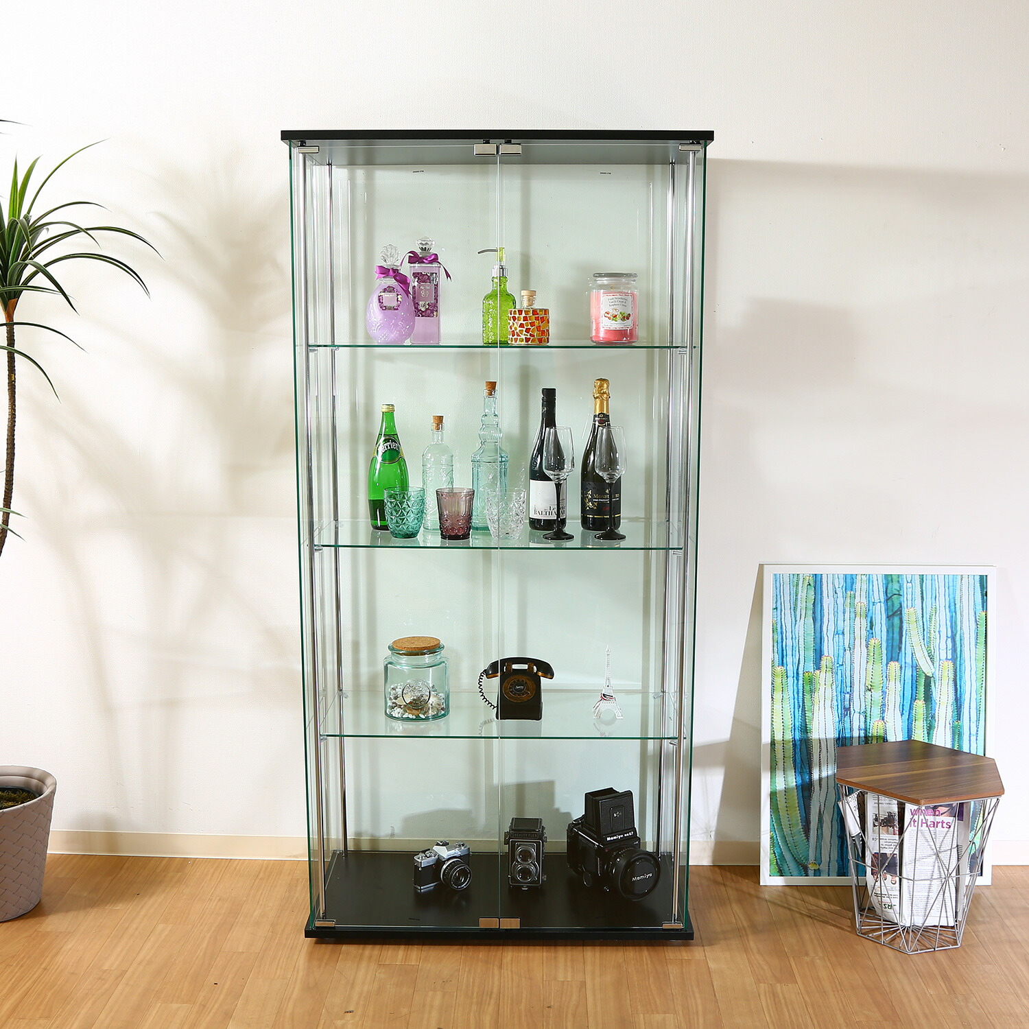 楽天市場】コレクションケース 大型 ガラス ディスプレイ ケース