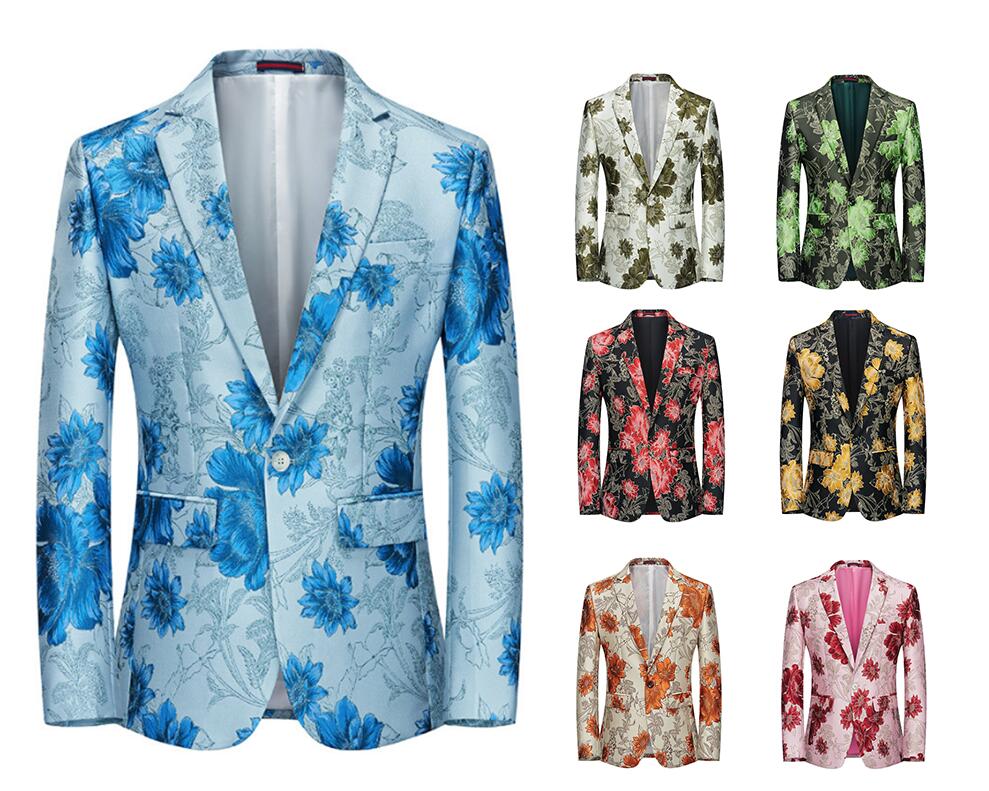 楽天市場】メンズスーツコート ジャカード 花柄 テーラードジャケット
