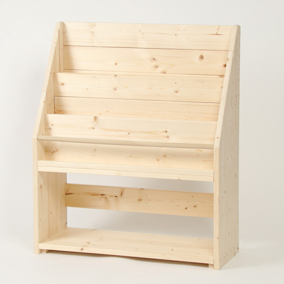 楽天市場】絵本棚 幅70cm 天然木 木製 大容量 無垢 絵本ラック 本棚