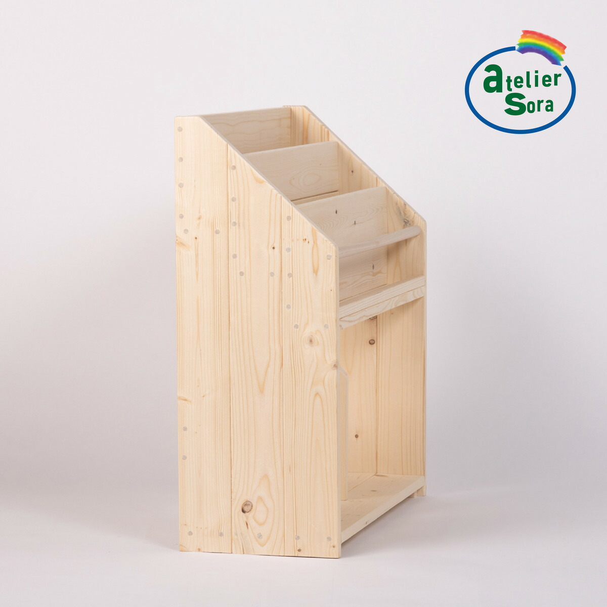 楽天市場】絵本棚 幅50cm 天然木 木製 人気 おしゃれ 無垢 絵本棚 収納