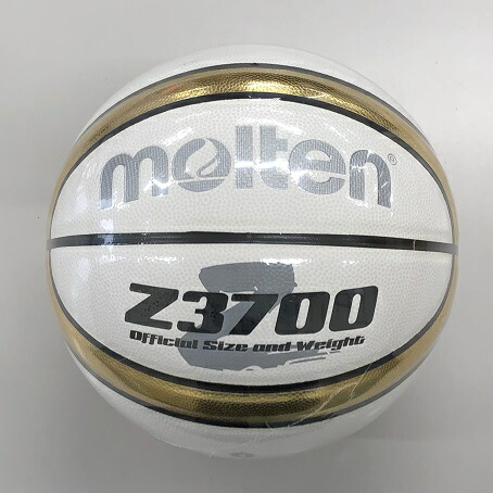 楽天市場】【ネーム加工可】モルテン molten バスケットボール 白×金