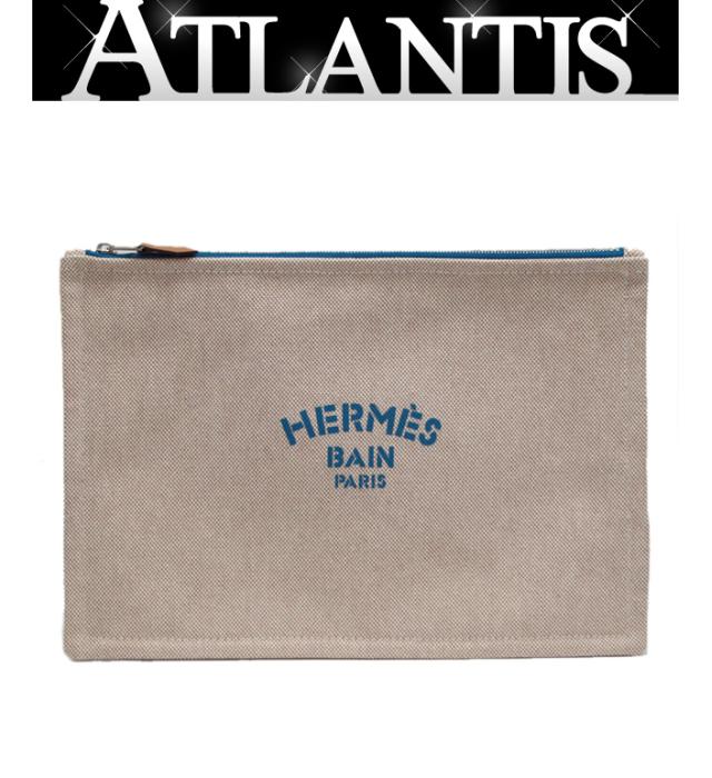 ヒ*チ様 エルメス BAIN ヨッティングポーチ 美品 エルメス ポーチ