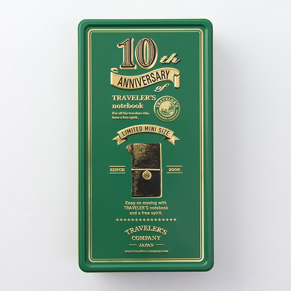 楽天市場】TRAVELER'S notebookトラベラーズノート ミニ10周年限定缶