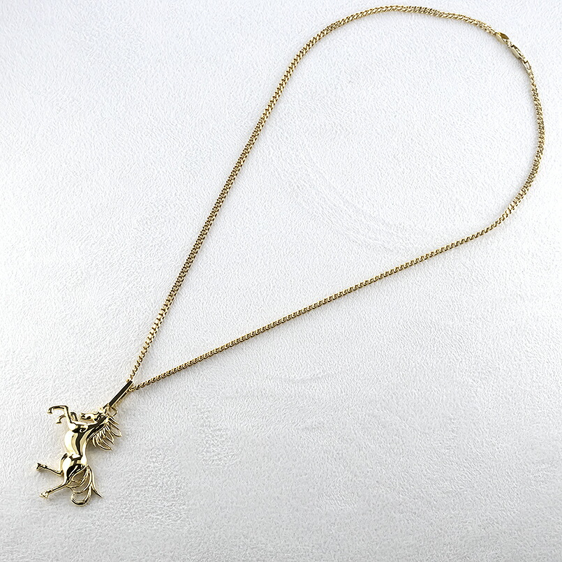 楽天市場】【10%OFFセール】馬 18金 ネックレス メンズ ダイヤモンド