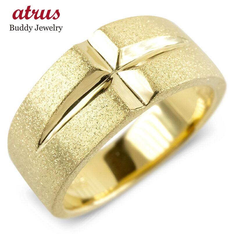 楽天市場】【10%OFFセール】18金 リング ゴールド メンズ 指輪 クロス