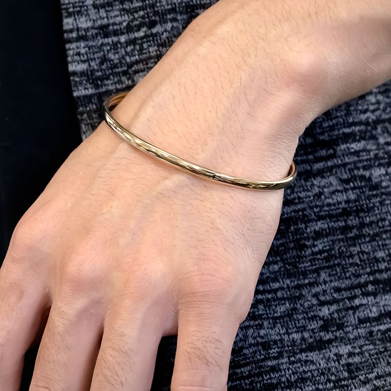 楽天市場】【10%OFFセール】18金 バングル ブレスレット ゴールド 18k