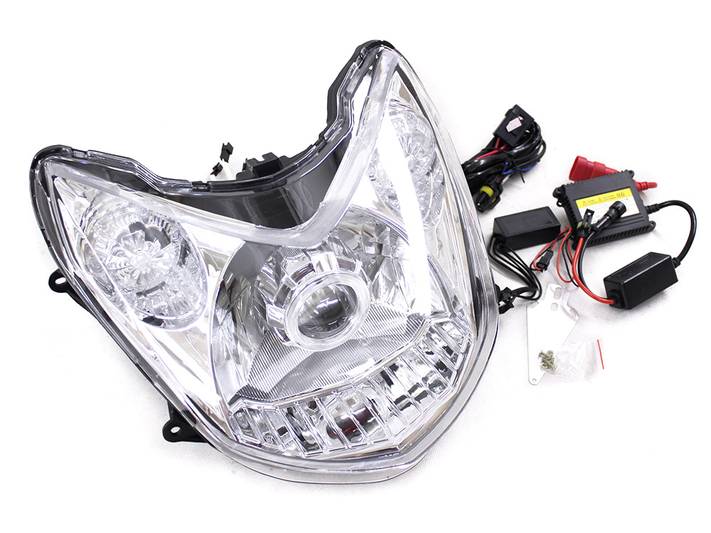 シグナス3型用 社外ヘッドライト プロジェクター付きレッドアイ