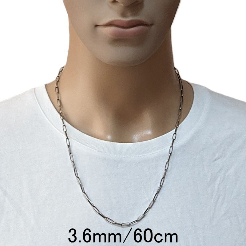 楽天市場】【幅3.6mm 長さ30cm/45cm/50cm/55cm/60cm】ネックレス