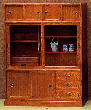 楽天市場】茶箪笥 和茶棚 YK248 あじろ民芸 欅 幅86.5cm 静岡県産