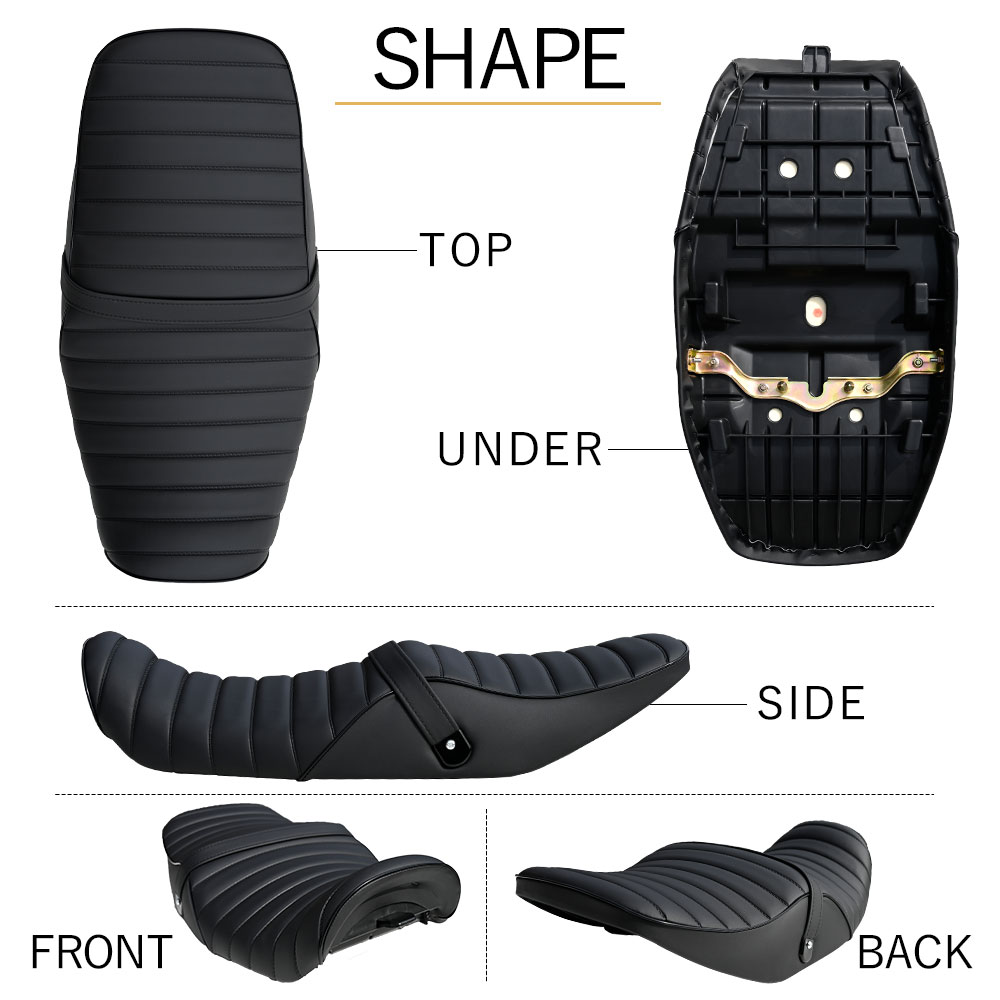 楽天市場】ZRX400 タックロール シート 黒 ZR400E 旧車 カスタム