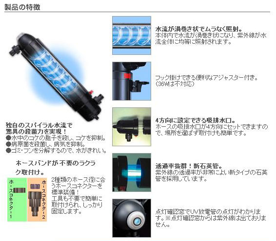 楽天市場】【送料無料】 カミハタ殺菌灯 ターボツイストZ 36W