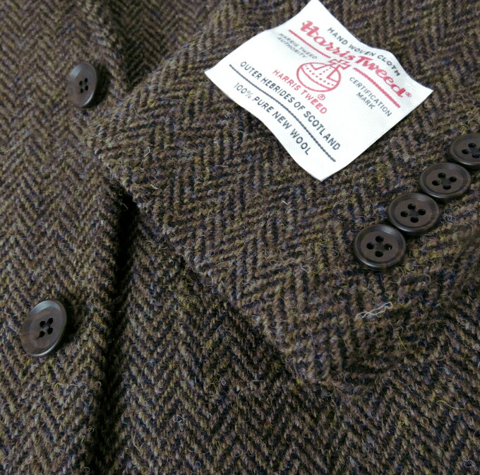 楽天市場】ハリスツイード ジャケット メンズ 秋冬 2つボタン