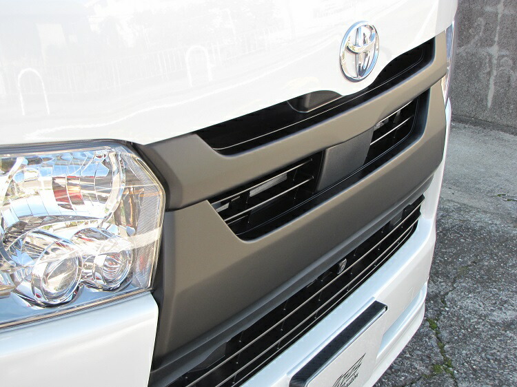 楽天市場】ハイエース200系 6型 7型 8型 フロントグリルガーニッシュ