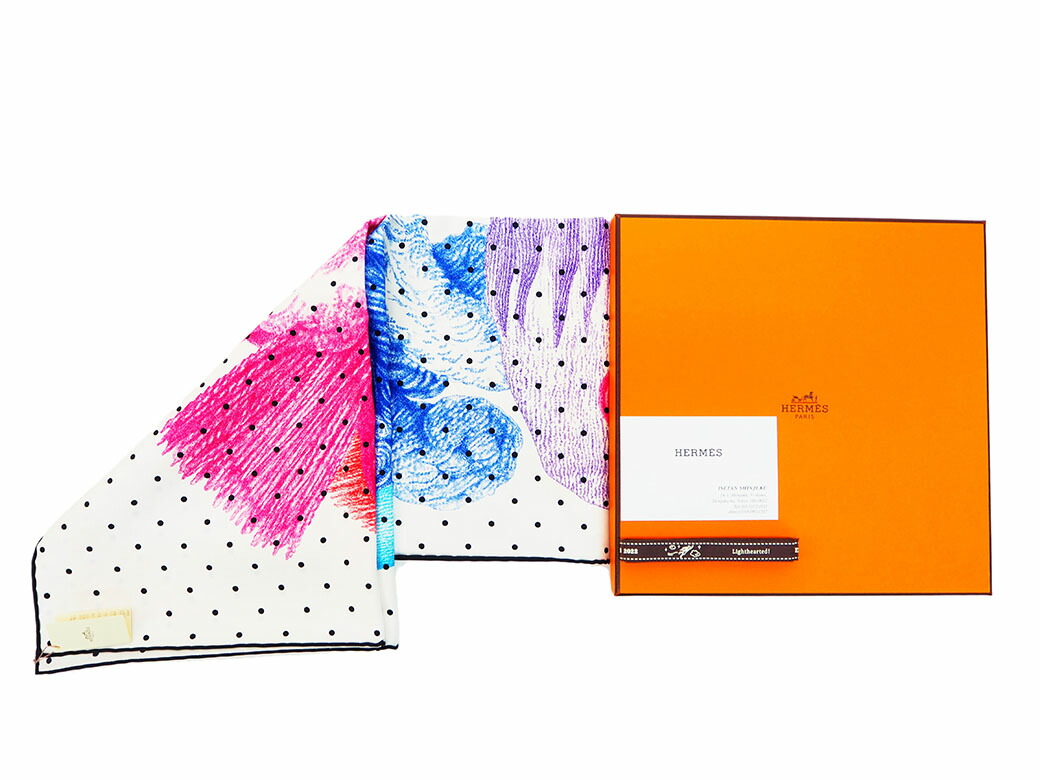 楽天市場】エルメス HERMES スカーフ カレ 90 カレ90 羽と羽飾り