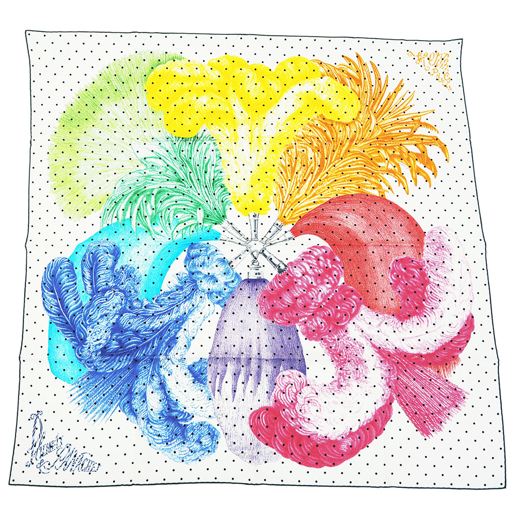 楽天市場】エルメス HERMES スカーフ カレ 90 カレ90 羽と羽飾り