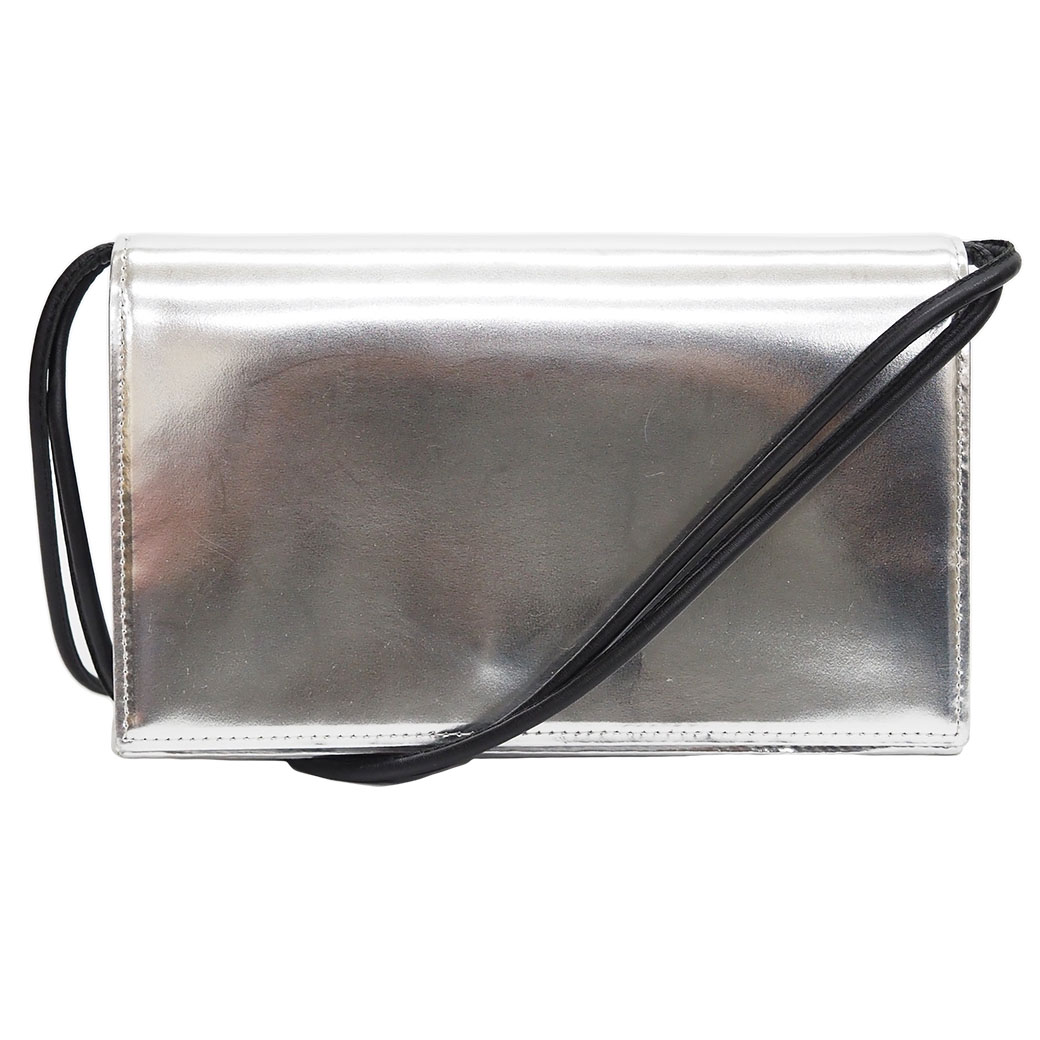 楽天市場】ワイズ Y's ポシェット ショルダーバッグ シルバー レザー