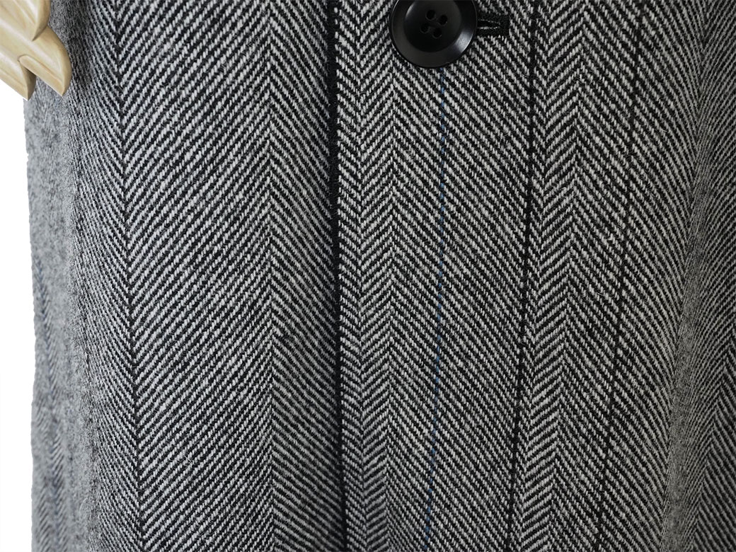 楽天市場】ワイズ ヘリンボーン ストライプ ウールコート グレー YJ